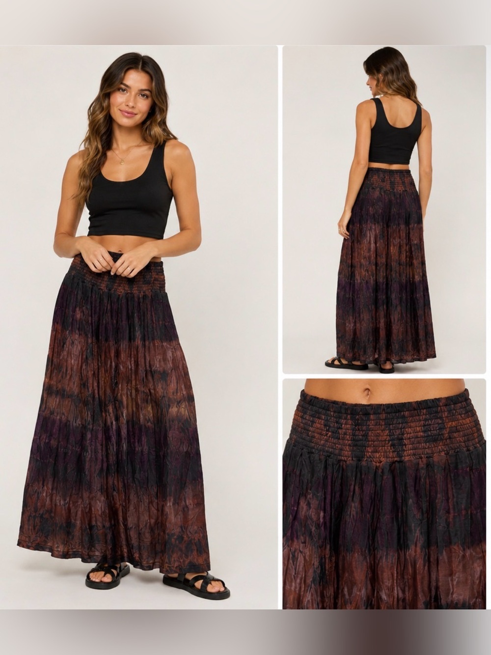 Jaded Gypsy Tie-Dye Maxi Skirt - OS - NWT (matches tanks in shop)